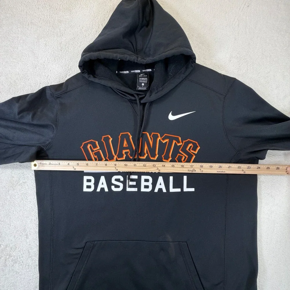 Nike San Francisco Giants Baseball Hoodie Mens Large Black Dri-FIT MLB Pullover
